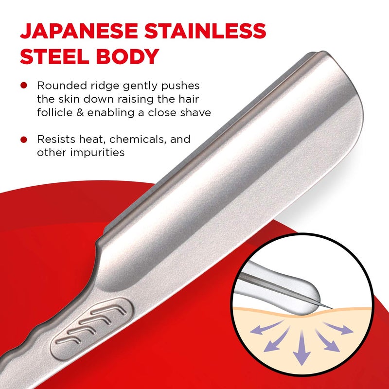 Feather Artist Club Wine SS Folding Handle Razor - Image 2